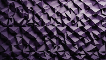 Geometric shapes made purple paper, abstract background.