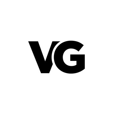 Letter V and G, VG logo design template. Minimal monogram initial based logotype.