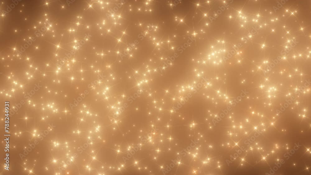Canvas Prints abstract loop flickering motion gold stars bokeh particles animaiton background. blinking glittering