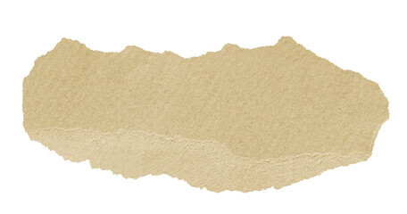 Torn paper png cut out, kraft collage element on transparent background