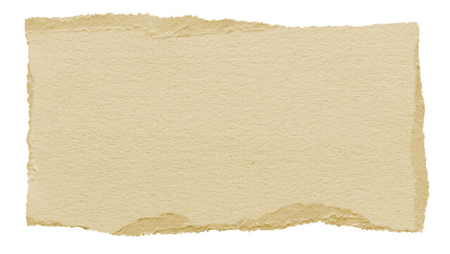 Kraft ripped paper png cut out rectangular piece collage element on transparent background