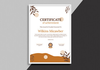 Certificate Achievement Template