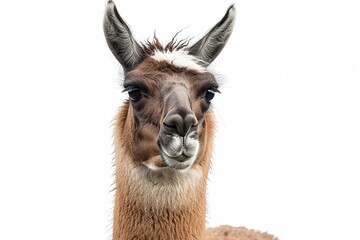 Obraz premium Llama, Isolated on white