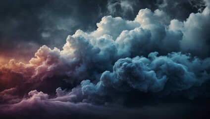 Mist texture. Color smoke. Paint water mix. Mysterious storm sky. Pearl glowing fog cloud wave abstract art background.