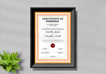 Certificate Design Template Layout