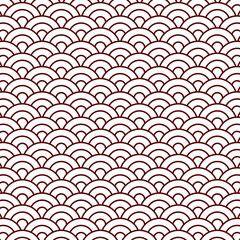 Japanese wave png seamless pattern, transparent background