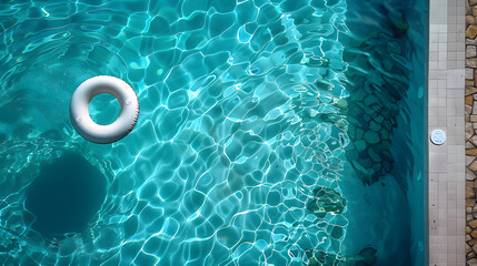 Fototapeta na wymiar Aerial view of a swimming pool. 