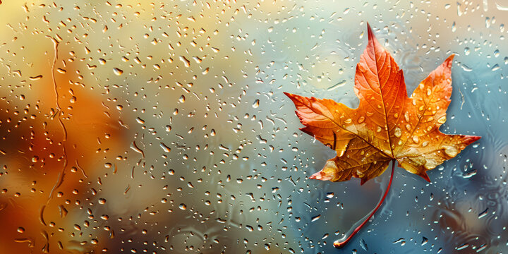 Colorful leaf wallpaper with blur crystal HD Photo