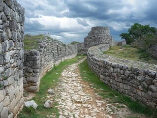 The Great Enclosure of Great Zimbabwe, massive stone walls without mortar