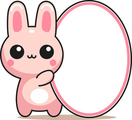 sticker for records with Funny bunny 8