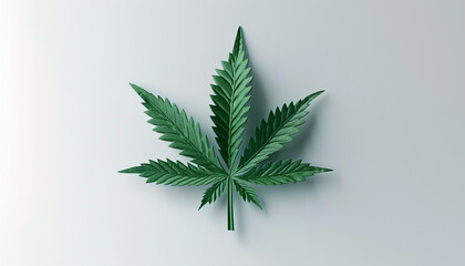 Cannabis Marijuana on white background