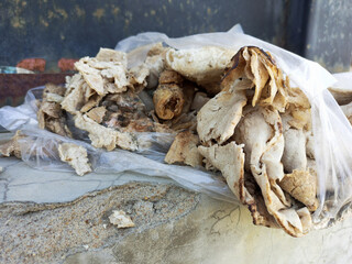 dried fish in the market