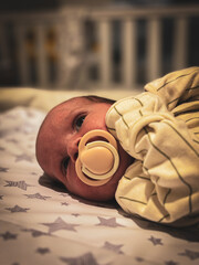 A beautiful portrait of a new born baby boy. This photo was captured only hours after being...