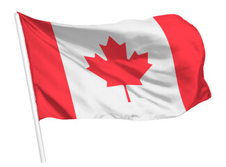 Canadian flag png waving, national symbol graphic
