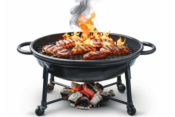 "Seasonal Meats Outdoors: Enjoying a Festive Sausage and Steak Grill with Friends and Family During a Summer Vibes Cookout"