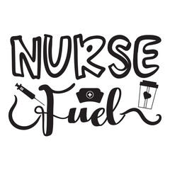 Nurse Fuel Vector Design on White Background