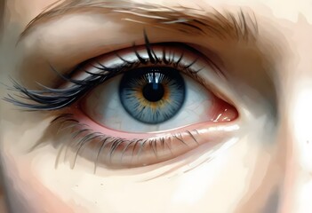 The eye - realistic detailed photo of an eye 