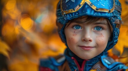A child dressed as their favorite superhero or cartoon character, embodying their dreams and aspirations on Children's Dayimage illustration
