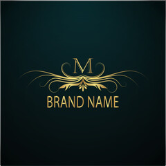 creative initial, luxury, monogram ,latter logo design with black color . golden latter logo and band name logo design , luxury latter logo design.