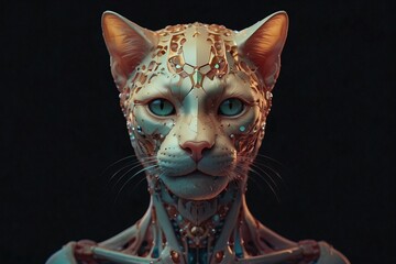 Ethereal Feline: An Anatomy Portrait Through Surreal Photography