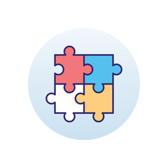 Puzzle  vector icon