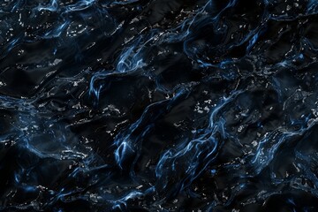 Fototapeta premium Black and blue abstract water texture