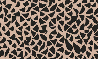 Coffee, Geometric pattern. Abstract seamless pattern. AI generated.