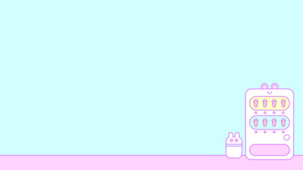 うさぎさんのにんじん自動販売機壁紙★