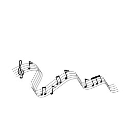 Fototapeta premium Musical Note Melody 