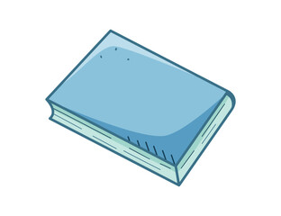 Book doodle icon. Vector illustration on a white background.