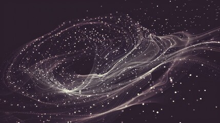 Abstract image of a astronavt in the form of a starry sky or space, consisting of points, lines, and shapes in the form of planets, stars and the universe.