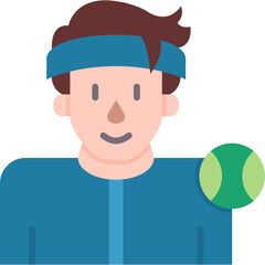 Tennis Player Icon