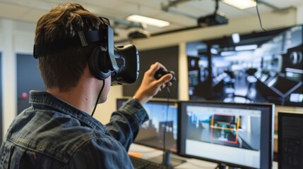 Analyze how virtual reality (VR) is used in remote collaboration for complex operations and simulations. 