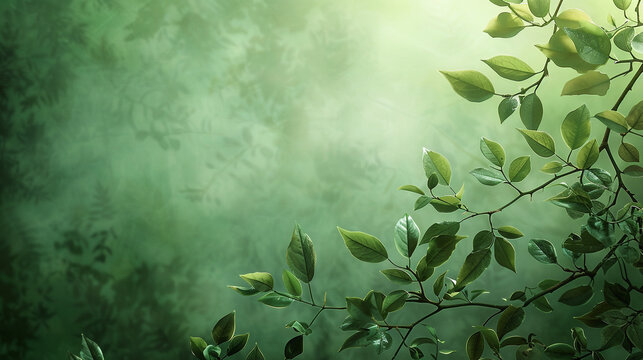 a light green leave background.