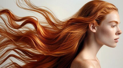 haircare beauty and relax with woman with long hair luxury and salon treatment isolated on a transparent background person brazil and model with style texture and volume with jpeg shine and glowimage