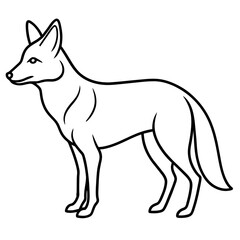 Jackal illustration mascot,Jackal silhouette,Jackal vector,icon,svg,characters,Holiday t shirt,black Jackal drawn trendy logo Vector illustration,Jackal line art on a white background