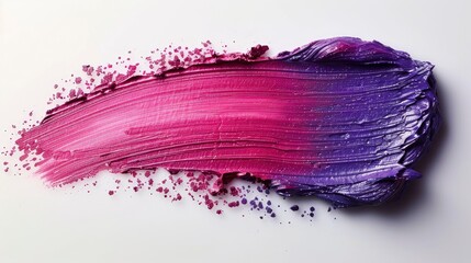 pink and purple acrylic oil paint brush stroke on transparent jpeg background isolatedillustration