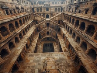 Chand Baori, one of the deepest stepwells in India located in Rajasthan