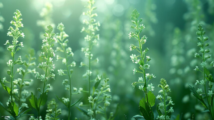 a light green leave background.