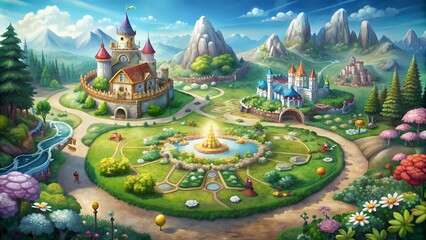 Royal Quests and Curious Delights, A Fairytale Map for All