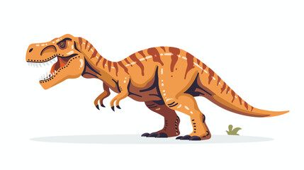 Tyrannosaurus rex or t-rex dino character. Extinct di