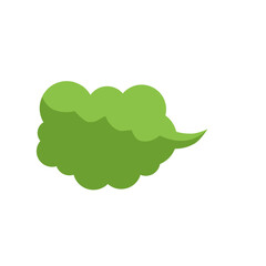 Green Smoke Cloud Illustration 
