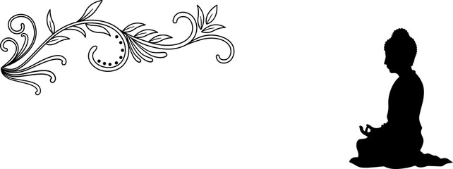 Indian festive happy buddha purnima religious wallpaper with grungy effect