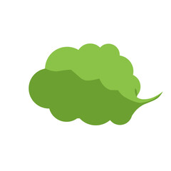Green Smoke Cloud Illustration 