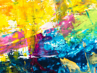 Abstract colorful oil and acrilyc painting. Hand drawn brush stroke. Artistic texture, contemporary art for background.