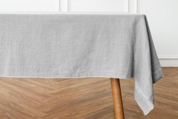 Tablecloth mockup png in dining room