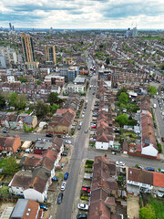 Aerial View of Central Wembley London City of England Great Britain. April 17th, 2024