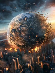 global economic crisis background wallpaper ai generated hyper realistic 
