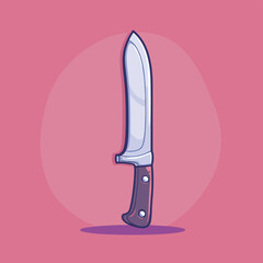 Knife cartoon illustration vector clip art design
