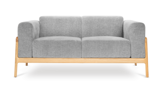 Sofa mockup png in minimal style